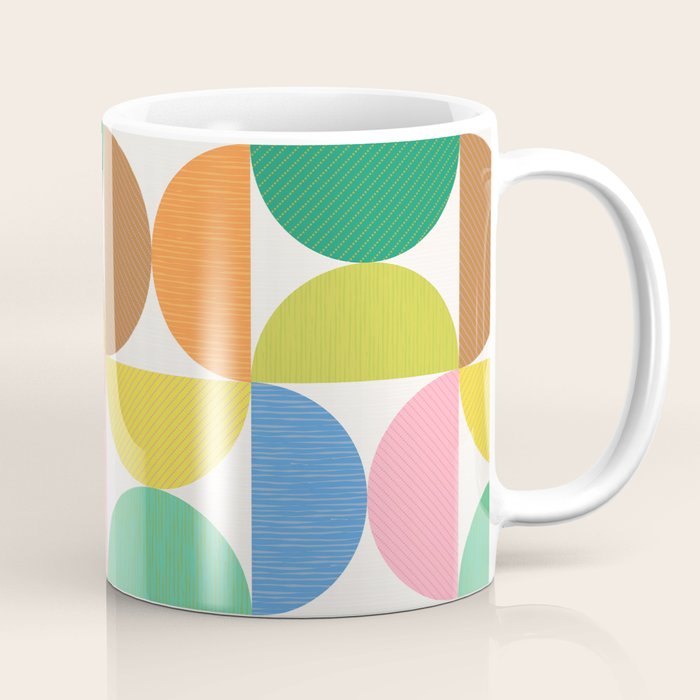 Mid Century Modern Shapes - Multi Color Coffee Mug Gallery Image 1