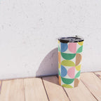 Mid Century Modern Shapes - Multi Color Travel Mug Gallery Image 4