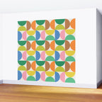 Mid Century Modern Shapes - Multi Color Wall Mural Gallery Image 2
