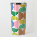 Mid Century Modern Shapes - Multi Color Travel Mug Gallery Image 1