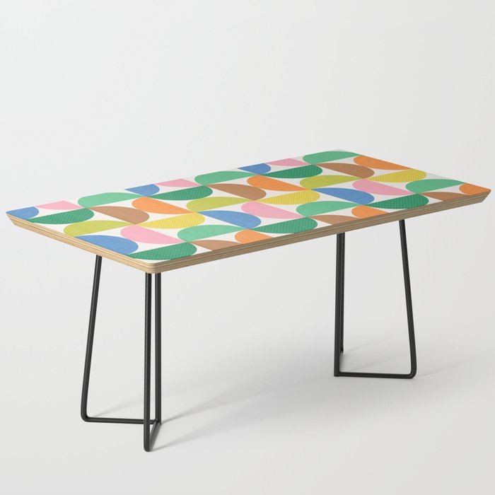 Mid Century Modern Shapes - Multi Color Coffee Table Gallery Image 1
