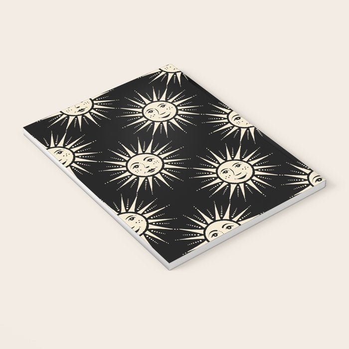 Freckled Suns - black and cream Notebook Gallery Image 3