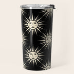 Freckled Suns - black and cream Travel Mug Gallery Image 2