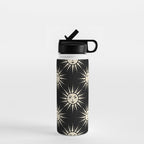 Freckled Suns - black and cream Water Bottle Gallery Image 1