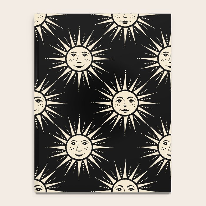 Freckled Suns - black and cream Notebook Gallery Image 4