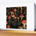 Dark Forest Magic Mushrooms Art Wall Mural Gallery Image 2