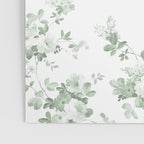 Elegant vintage green white roses shabby floral Poster Gallery Image 3