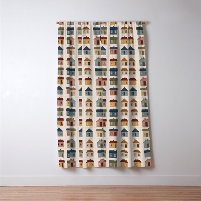 Whimsical Cottage Grid - Cozy Heirloom Window Curtain Gallery Image 3