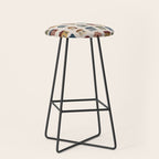 Whimsical Cottage Grid - Cozy Heirloom Stool Gallery Image 1