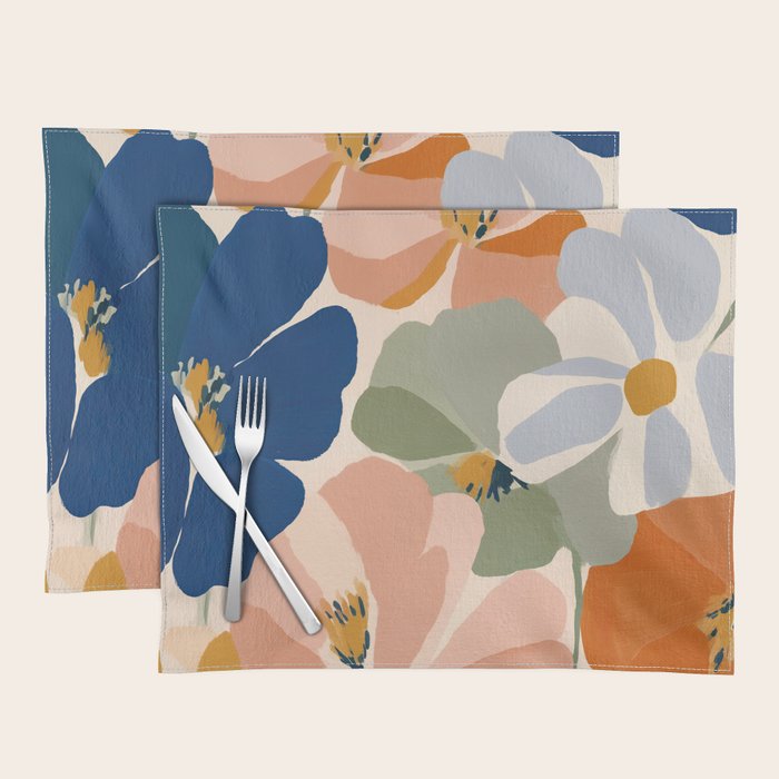 Soft Abstract Floral Garden I Placemat Gallery Image 1