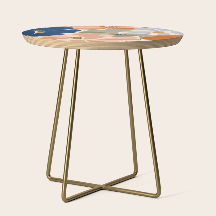 Soft Abstract Floral Garden I Side Table Gallery Image 1