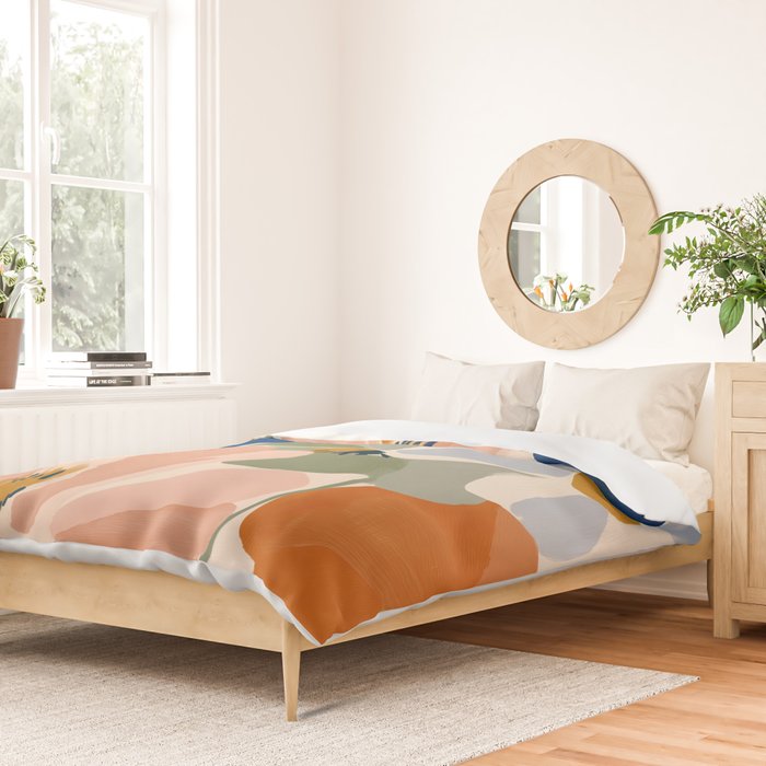 Soft Abstract Floral Garden I Duvet Cover Gallery Image 2