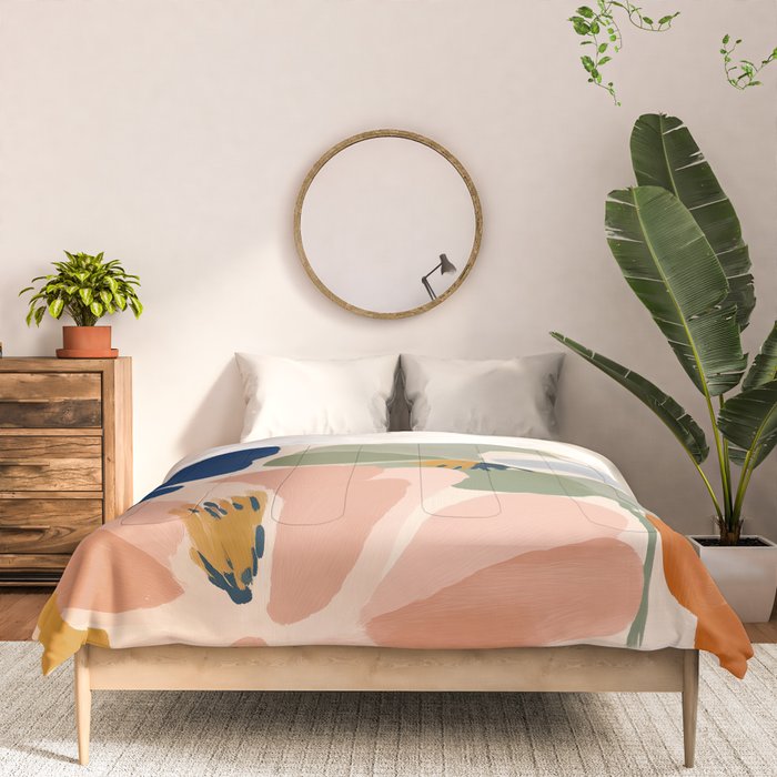 Soft Abstract Floral Garden I Comforter Gallery Image 3