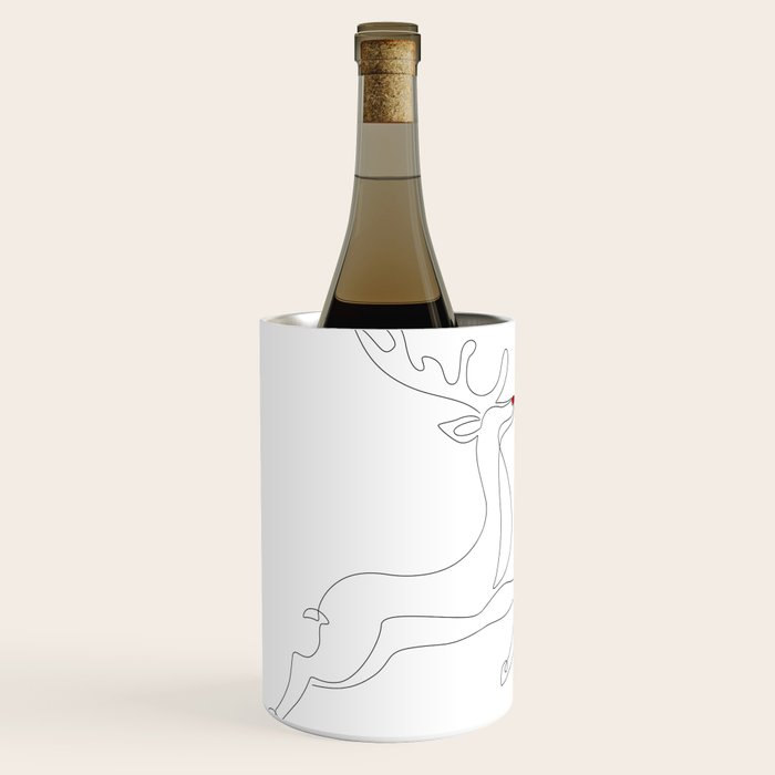 Red Nose Reindeer Wine Chiller Gallery Image 2