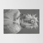 Goldilocks and the three makeup artists female fashion & glamour beautiful blond curls black and white photography - photograph - photographs Rug Gallery Image 2