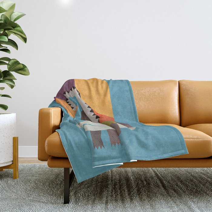 Crocodile Throw Blanket Gallery Image 1