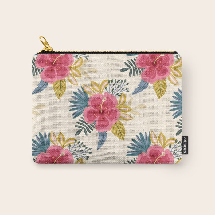 Tropical Floral Carry All Pouch Gallery Image 1