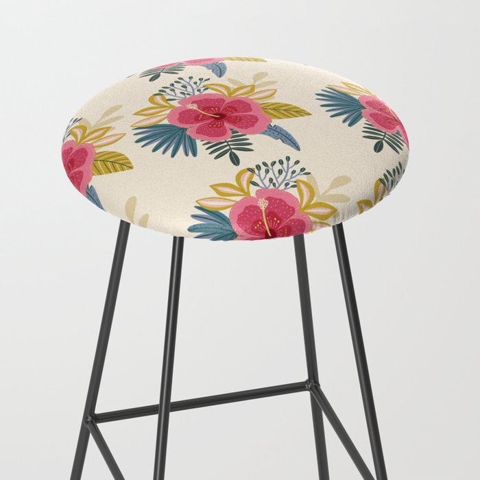 Tropical Floral Stool Gallery Image 2