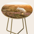 Haflinger horse on the blooming hill - Sunset equine photography Side Table Gallery Image 2
