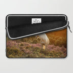 Haflinger horse on the blooming hill - Sunset equine photography Laptop Sleeve Gallery Image 2