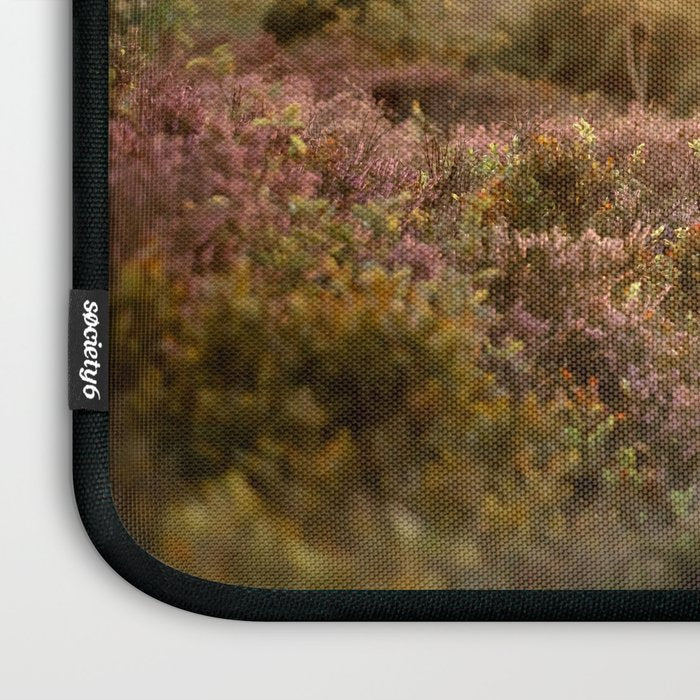 Haflinger horse on the blooming hill - Sunset equine photography Laptop Sleeve Gallery Image 3