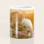 Haflinger horse on the blooming hill - Sunset equine photography Coffee Mug Gallery Image 4