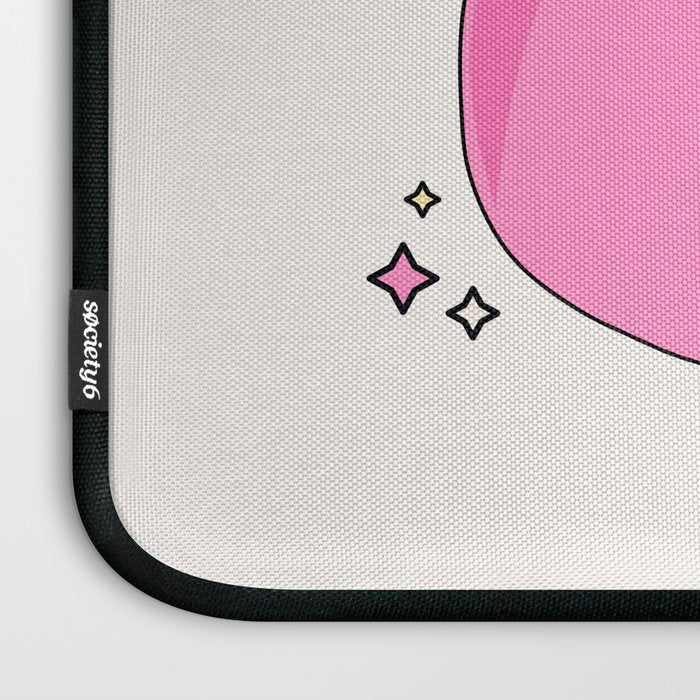 Cowboy Hat Print Pink Preppy Decor Aesthetic Laptop Sleeve Gallery Image 3