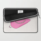 Cowboy Hat Print Pink Preppy Decor Aesthetic Laptop Sleeve Gallery Image 2