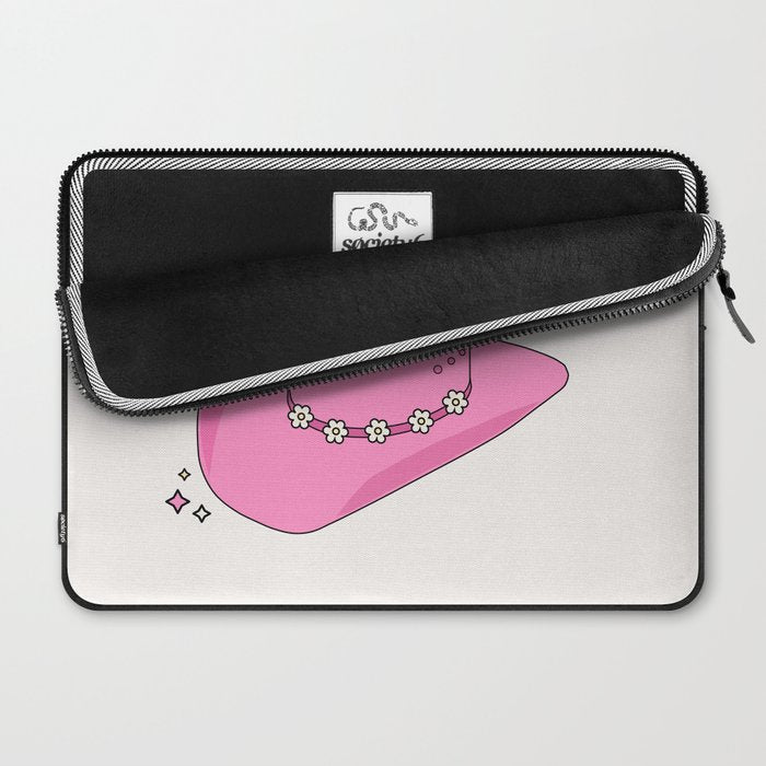 Cowboy Hat Print Pink Preppy Decor Aesthetic Laptop Sleeve Gallery Image 2
