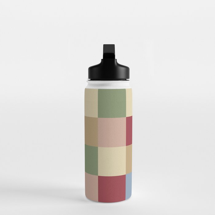 Bold Vintage Checks Pattern - Large XXI Water Bottle Gallery Image 3