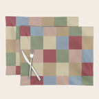Bold Vintage Checks Pattern - Large XXI Placemat Gallery Image 1