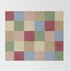 Bold Vintage Checks Pattern - Large XXI Throw Blanket Gallery Image 2