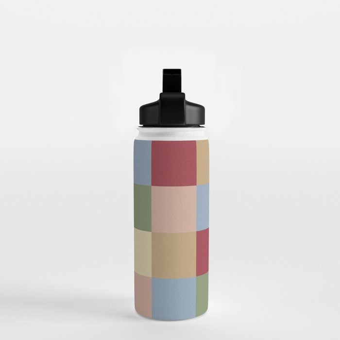 Bold Vintage Checks Pattern - Large XXI Water Bottle Gallery Image 2