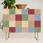 Bold Vintage Checks Pattern - Large XXI Credenza Gallery Image 1