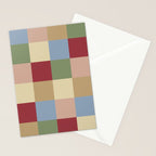 Bold Vintage Checks Pattern - Large XXI Stationery Card Gallery Image 2