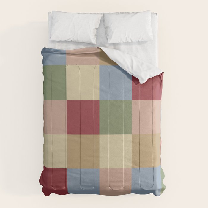 Bold Vintage Checks Pattern - Large XXI Comforter Gallery Image 1