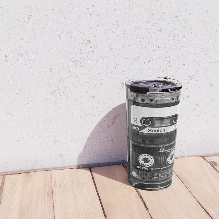 Something Nostalgic - black and white #decor #society6 #buyart Travel Mug Gallery Image 4