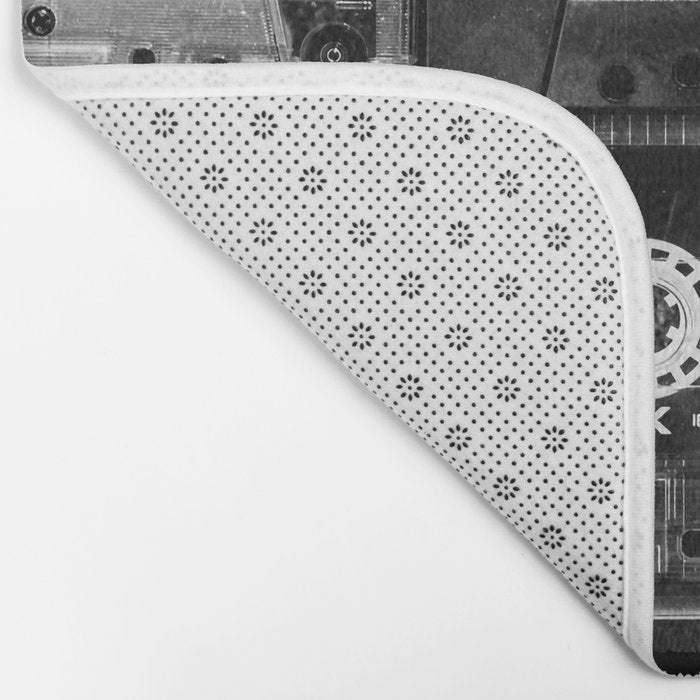 Something Nostalgic - black and white #decor #society6 #buyart Bath Mat Gallery Image 2