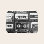 Something Nostalgic - black and white #decor #society6 #buyart Bath Mat Gallery Image 1