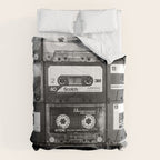 Something Nostalgic - black and white #decor #society6 #buyart Comforter Gallery Image 6