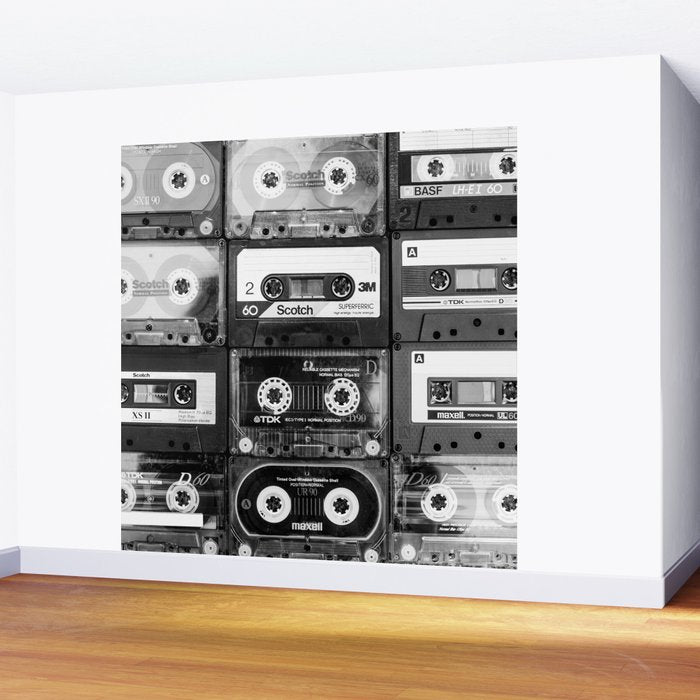 Something Nostalgic - black and white #decor #society6 #buyart Wall Mural Gallery Image 2