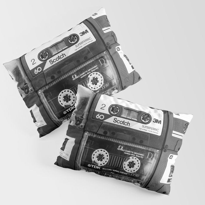 Something Nostalgic - black and white #decor #society6 #buyart Pillow Sham Gallery Image 1