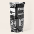 Something Nostalgic - black and white #decor #society6 #buyart Travel Mug Gallery Image 2