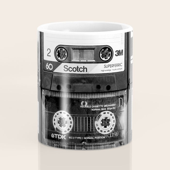 Something Nostalgic - black and white #decor #society6 #buyart Coffee Mug Gallery Image 4