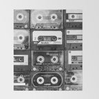 Something Nostalgic - black and white #decor #society6 #buyart Throw Blanket Gallery Image 2