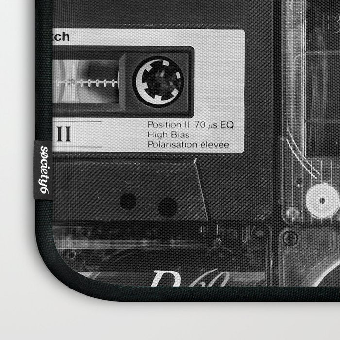 Something Nostalgic - black and white #decor #society6 #buyart Laptop Sleeve Gallery Image 3