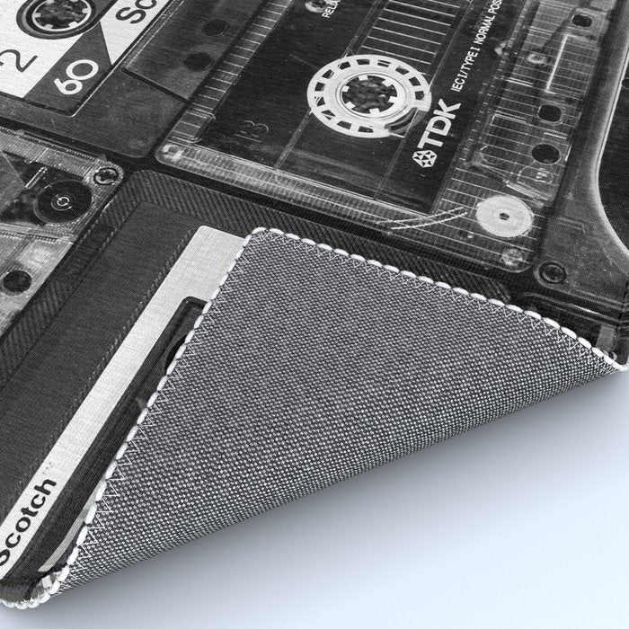 Something Nostalgic - black and white #decor #society6 #buyart Rug Gallery Image 4