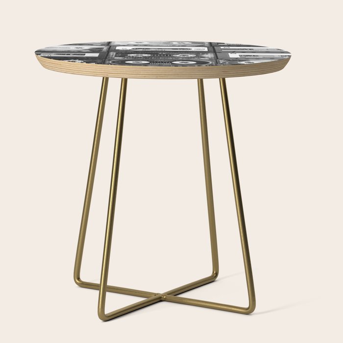 Something Nostalgic - black and white #decor #society6 #buyart Side Table Gallery Image 1