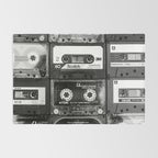 Something Nostalgic - black and white #decor #society6 #buyart Rug Gallery Image 2