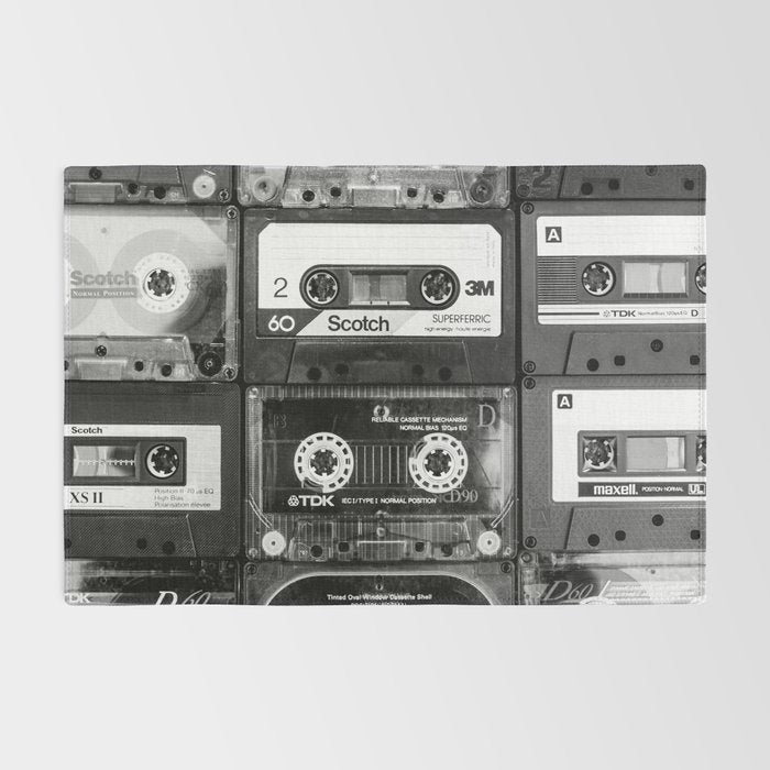 Something Nostalgic - black and white #decor #society6 #buyart Rug Gallery Image 2